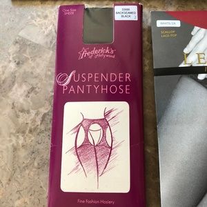 11 pair plus-size Vintage Fredericks Hosiery